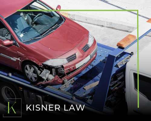 Image of a woman in a neck brace.  Choose Jason Kisner, a car accident attorney,