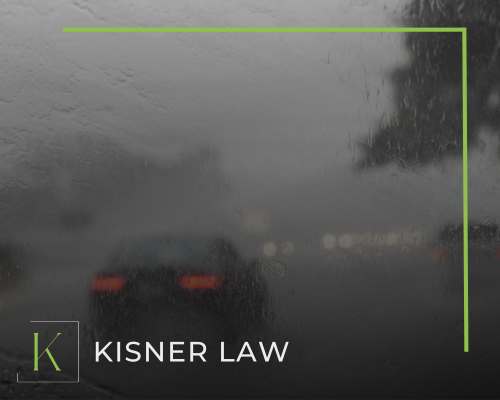 Image of a cars in the rain on the interstate. Learn more at Jason Kisner, a car accident attorney in Prince George's County, Anne Arundel County Maryland, and Washington DC.